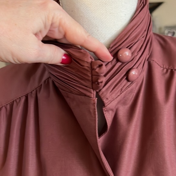 London Fog Trench Coat Belted Vintage Zip Out Liner Beautiful Mauve Purple sz 6 - Picture 8 of 16